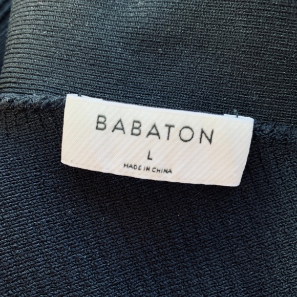 Aritzia BABATON Black Sculpt Knit Criss Cross Cropped Tank Top Womens Large Crop - Picture 11 of 14